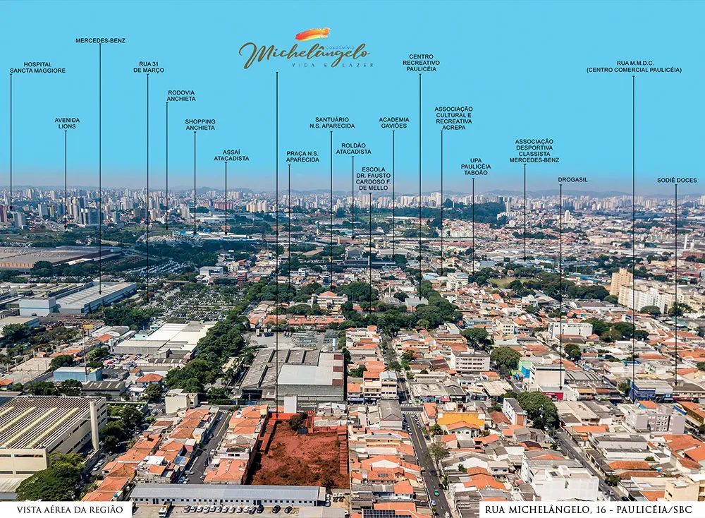 Condomínio Michelângelo - Foto Aérea